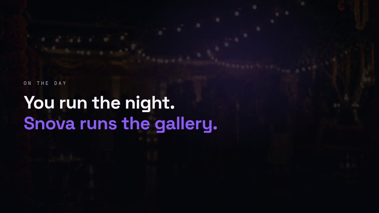 Still from the video: Organisers: on the day